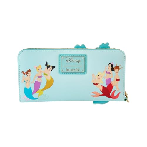 Loungefly Disney The Little Mermaid Ariel Princess Lenticular Zip Around Wallet4