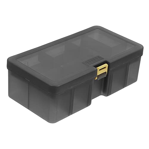 Toyvian 1Pc Fishing Baits Storage Case Double Layer Fishing Box with Removable Dividers Durable Material Lightweight and Portable Organizer for Fishing and Accessories