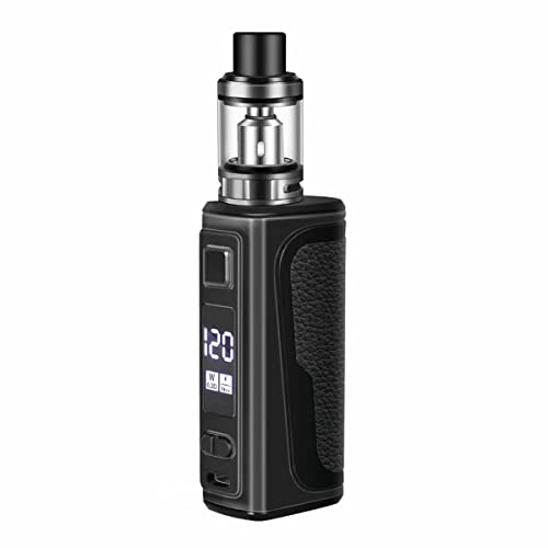 Cigarette Electronique Kit Complet, HLPYKMG E5 Kit 120W Box MOD Batterie 18650 Cigarette électronique Vape avec vaporisateur Sub Ohm Tank 2ml, Cigarette Electroniques Sans Nicotine Ni Tabac (Noir)