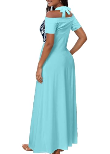 Image of SheKiss 2026 Women's Casual Summer Floral Long Maxi Dresses Floor Length Sleeveless Plus Size Sundresses