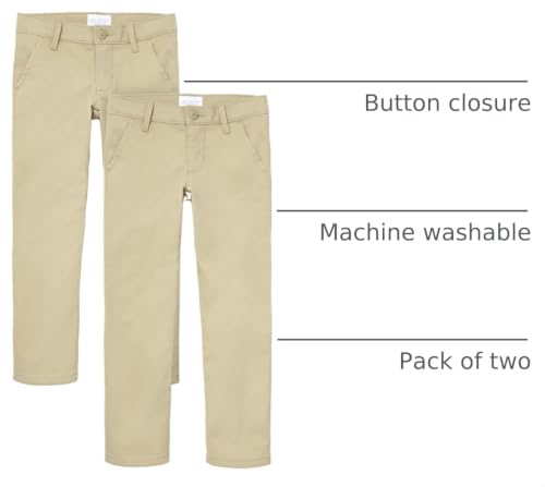 Image of The Children's Place Girls Stretch Skinny Chino Pants, multipacks