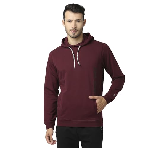 Pepe Jeans Mens Alan Placement Printed Sweatshirt, Burgundy,S