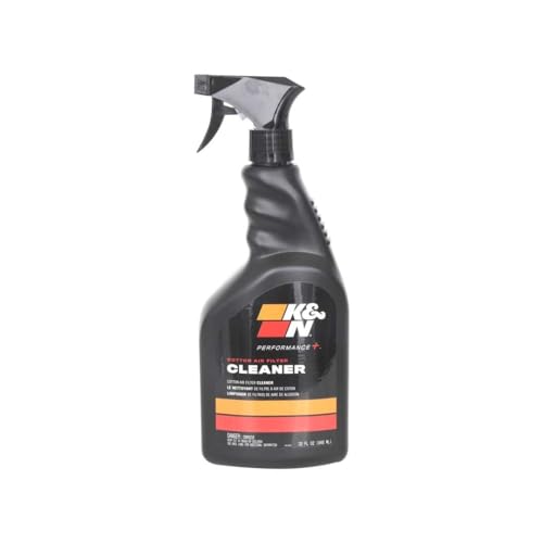 K&N Air Filter Cleaner and Degreaser: Power Kleen; 32 Oz Trigger Spray; Restore Engine Air Filter Performance, 99-0621, Black