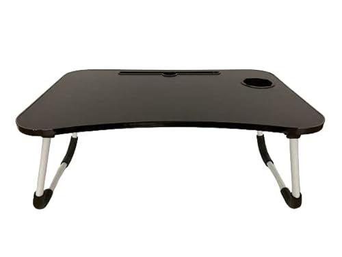 KitHome Basic Table pour Ordinateur Portable, Bois d'ingénierie Fer, Noir, Mediano Cover