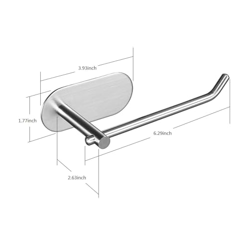 ZUNTO Hand Towel Holder for Bathroom, Self-Adhesive Hand Towel Rack for Wall - No Drilling Towel Ring SUS 304 Stainless Steel Brushed Silver