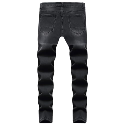 Pantalones vaqueros elásticos lavados que eliminan la rigidez 4