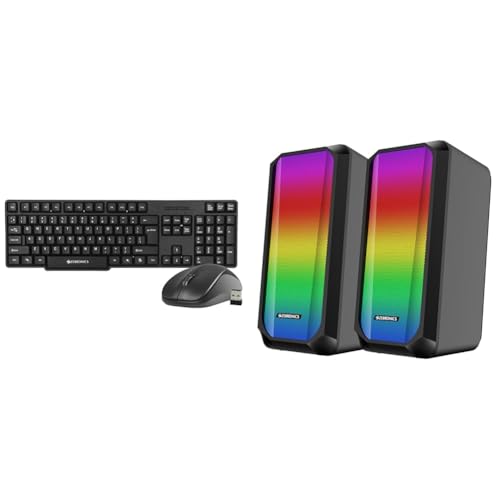Image of Zebronics Zeb-Companion 107 USB Wireless Keyboard and Mouse Set with Nano Receiver (Black)