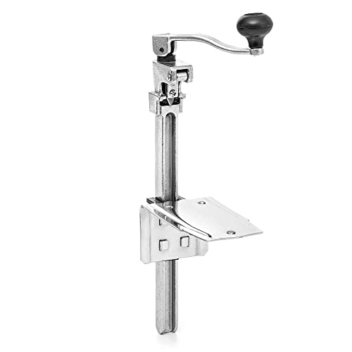 Forgast Apriscatole da Banco Tavolo, in Acciaio Inox, Apriscatole Professionale Manuale per Lattine Grandi, Regolabile Fino a 31 cm, Efficiente e Facile da Usare, Ideale per i Ristoranti