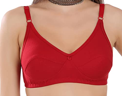 Image of Strowberry Women's Cotton Non-Padded Wire Free Full Coverage Bra
