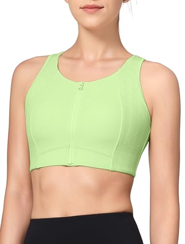 Soutien-gorge de sport fermeture éclair avant et dos nageur pour femme Yvette