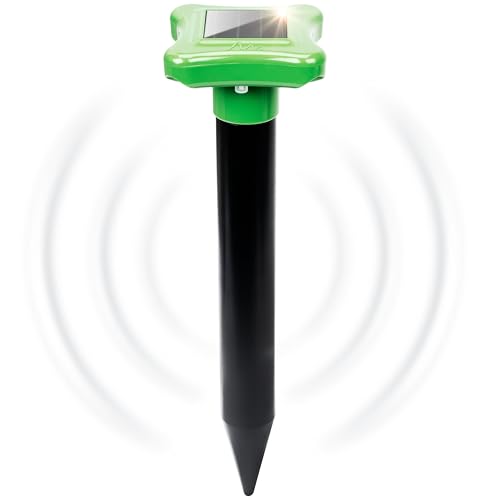 Gardigo® Repellente Talpe a Ultrasuoni | Allontana Talpe dal Giardino | Anti Talpe | Deterrente per Talpe | IP56, Fino a 700m²