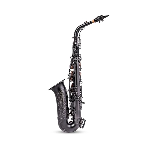 Image of BetterSax Session Alto Saxophone Matte Black Finish - Hand-Crafted Professional Saxophone - Enhanced Tone, Projection & Ergonomics - Includes Professional Hand-Finished Mouthpiece | Hand-Crafted Professional Saxophone, Enhanced Tone, Projection & Ergonomics, Includes Professional Hand-Finished Mouthpiece