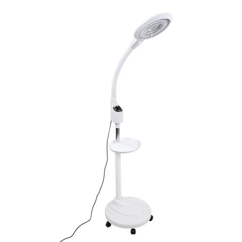 Lampe Loupe sur Pied 16X LED Lampadaire Esthétique Professionnelle pour Esthéticiennes Réglable Lampe d'éclairage de Protection des Yeux pour Travail,...