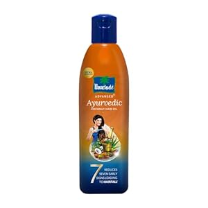 Parachute Advansed Ayurvedic Coconut Hair Oil | 25 Natural Ingredients to Control Hair Fall | Hair Loss, and 7 Major Hair Problems | Helps in Headache Relief | 190 ml