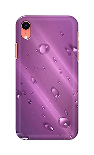 Image of PRINTFIDAA Water Bubbles in Lilac Background Printed Designer Hard Back Case Cover for Apple iPhone XR (6.1 inch), A2105, A1984, A2107, A2108 -(TI) MVN1005