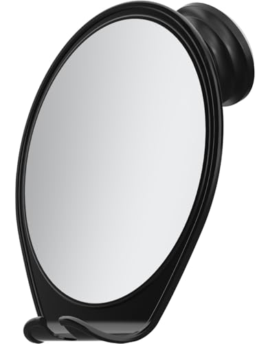 HONEYBULL Fogless Shower Mirror with Suction Mount & Swivel – Anti-Fog Acrylic...