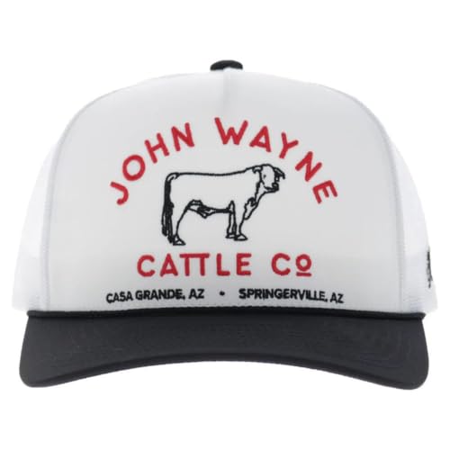 Image of HOOEY John Wayne Cattle Co. Trucker Hat - Adjustable Snapback, Mesh Baseball Cap
