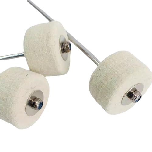 Palas para pedal de bombo doble cara para percusión miniatura 4