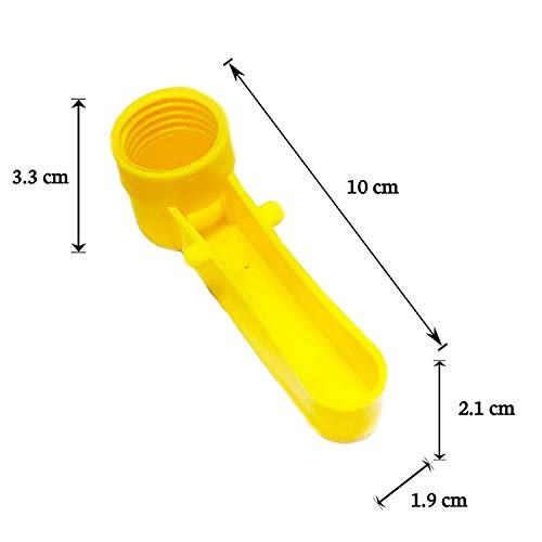 Ararat-Bird-Cage-Automatic-Drinker-Cups-for-Any-Bottle-Use-Yellow-Pack-of-10