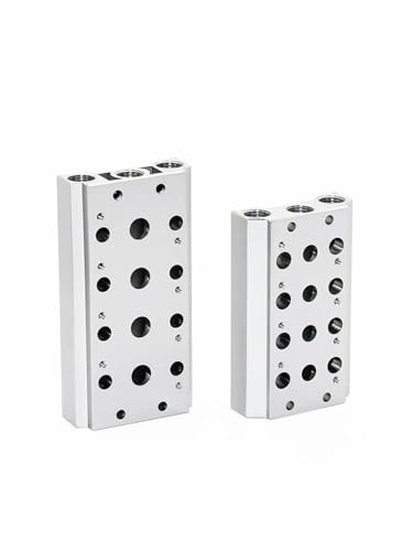 Válvulas solenoides neumáticas 4V210: base de colector con accesorios 200M-8F 5