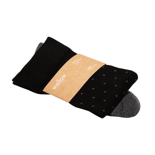 Image of Wellow Knee High Compression Socks for Men & Women - Made with Viscose from Bamboo, Swelling & Pregnancy Support