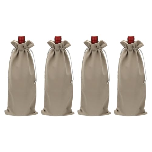 Sac velours bouteille vin pour table mariage de fête