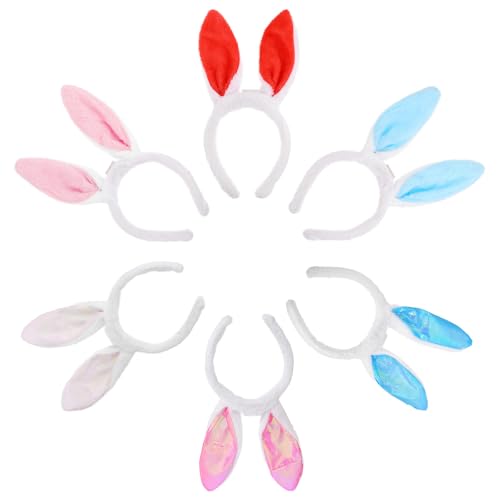 Luces LED de tela y plástico en diademas de orejas de conejo que no pesan ni molestan al bailar