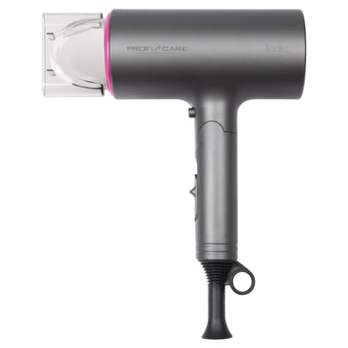 ProfiCare® Haartrockner klappbar |1600W | kompakter Hair Dryer für Reisen | Ionisierungsfunktion für glänzendes Haar | Reiseföhn | 3 Stufen | Soft Touch - Gehäuse | Reisefön klein | PC - HT 3073 pink