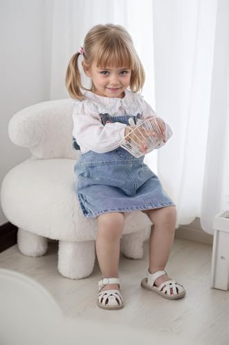 Toddler Girls Closed-Toe Sandals Flower Summer Outdoor Dress Shoes for Little Kid2