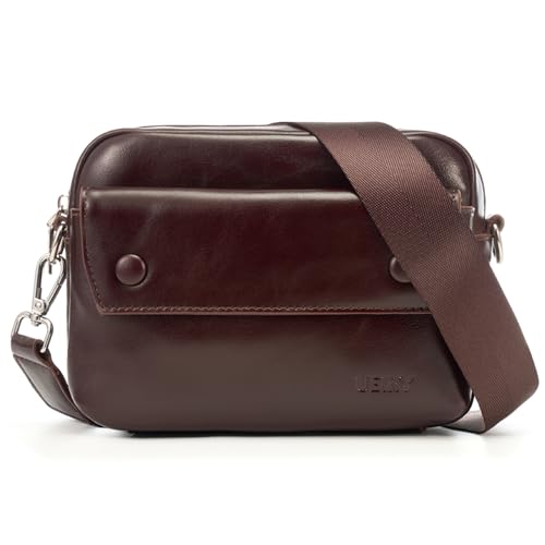 UEIRY Genuine Leather Crossbody Bag for Women Small Purse with Multiple Pockets Shoulder Bag for Ladies Ideal for Daily Use Travel Shopping