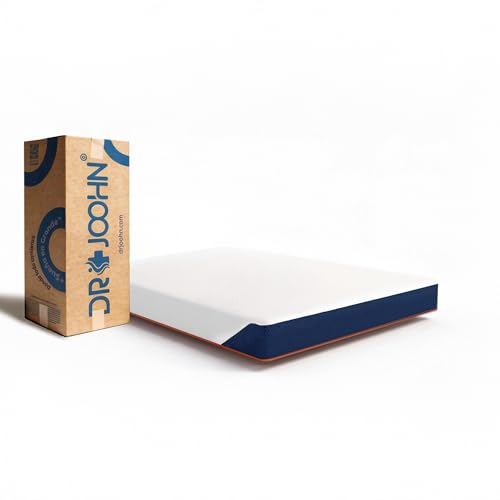 Consejos para Comprar Colchones Sin Resortes Top 5. 41 DR JOOHN Colchón Individual en Caja | Altura 18cm | Confort sin Resortes |Semi – Firme| Espuma de Alta Densidad | Funda Suave y Removible | 190 x 100 x 18 cm