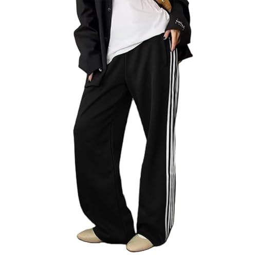 Amazon.com: GUCURIN Women Track Pants Wide Leg Striped Sweatpants