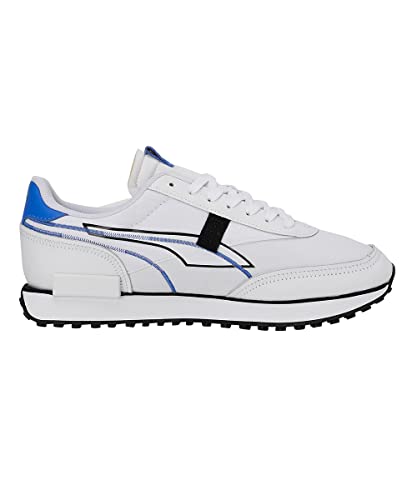Image of Puma Unisex-Adult Future Rider Twofold Sneaker, White-Black, 7 UK