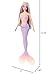 Barbie Mermaid Doll with Pink & Lilac Fantasy Hair & Headband Accessory, Toy with Shell-Inspired Bodice & Lavender Tail