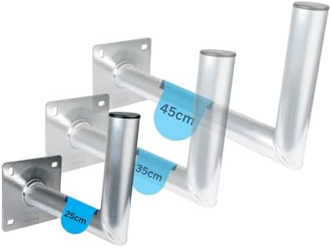 Schwaiger WAH6290301 Support Mural Dantenne Satellite Ecartement Du Mur: 25 Cm Adapté Pour Taille De Parabole: 60-90 Cm Acier