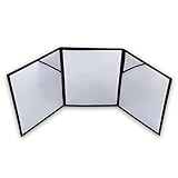 Playlearn Sensory Mirror 3 Way Visual Play and Exploration, 3 Panel Folding,High Contrast Coordination Mirror for Toddlers Early Development & Activity Toys