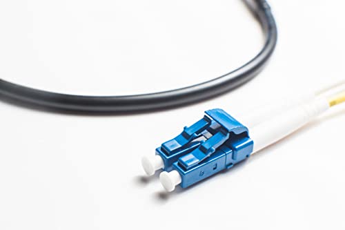 Fibercablesdirect - 10M Os2 Lc Sc Fiber Patch Cable | Indoor/Outdoor Duplex 9/125 Lc To Sc Singlemode Jumper 10 Meter (32.8Ft) | Length Options: 0.5M-300M | Smf Lc-Sc Dx Single-Mode In/Outdoor Black #TOP2