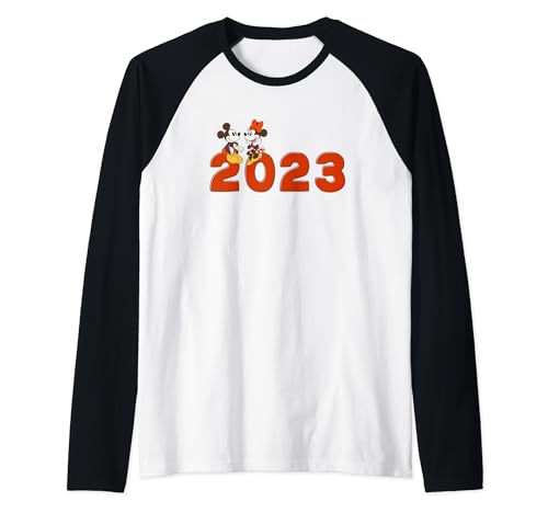 T-shirt Disney 100 Ans Mickey et Minnie : Cadeau idéal de Nouvel An Raglan