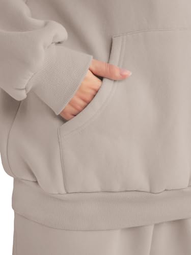 Image of AUTOMET Womens 2 Piece Lounge Sweatsuit Fall Fashion Matching Sweat Sets | Oversized Fall Hoodies & Baggy Jogger Sweatpants Fashion 2026 Outfits
