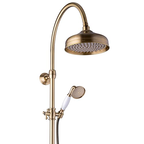 G-Promise Duscharm-Umsteller 3-Wege Aus Metall – Für Handbrause & Festbrause, G 1/2, Gebürstetes Gold
