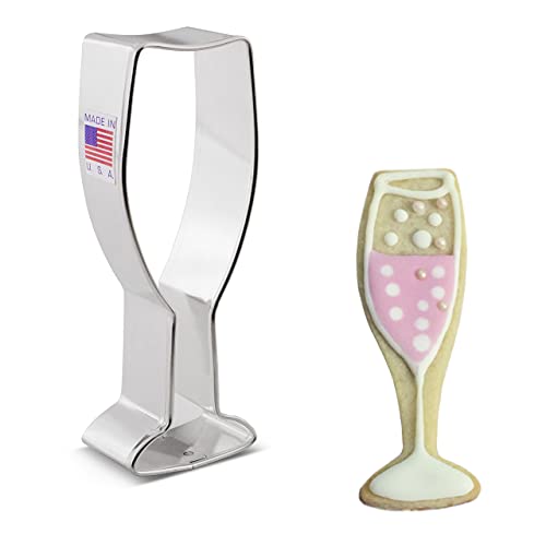Ann Clark Cookie Cutters Champagne Glass Cookie Cutter, 4.25
