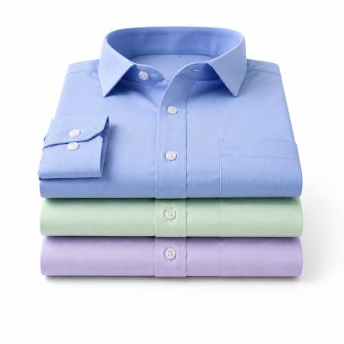Image of Men's Solid Formal Shirt | Premium Cotton Rich Full Sleeves Shirt | Comfort Fit Office Wear Shirt with Single Chest Pocket | Stylish Casual & Formal Shirt for Men