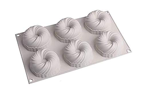 Radiance Store 6 Cavities Silicone Soap Molds, Homemade Soap Making Chocolate Baking Molds Candle Mold Donuts Candle Mould, Turbine Mould(Donuts Molud)-image-21