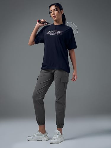 Image of Women's Polyester Regular Fit 4 Pocket Solid Cargo with SPF50+, 2 Way Stretch, UV Protection for Activewear, Regular Use