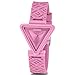GUESS Pink Triangle Silicone Analog Watch