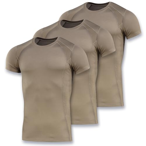 M-Tac Athletic T-Shirt Gen.2 - Breathable Polyester Military T-Shirt with Short Sleeve and Crew Neck for Men