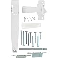 Wright Products International V333WH Screen and Storm Door Pushbutton Latch, White