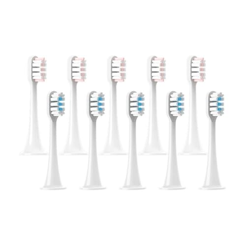 �����p�u���V�w??�b�h�AXiaomi �ƌ݊����AMijia �ƌ݊����AT300/T500/T700 �\�j�b�N�d�����u���V�p�A�L���b�v�t�����p�b�P�[�W�\�t�g�w�b�h�A�u���V�w�b�h(5Pink5White)