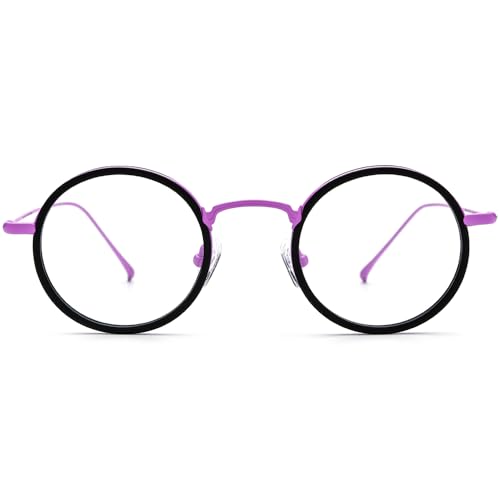 Image of FONEX Acetate Titanium Glasses Frame Men 2024 New Round Eyeglasses Spectacles Eyewear F85844