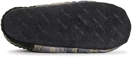 MUK LUKS Men's Quilted Slipper Booties, Green Camoflage, 8-10 | Image 3